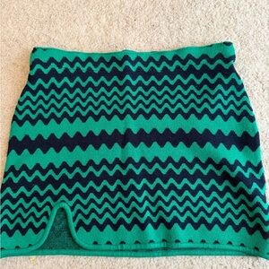 Urban Outfitters Green Patterned Skirt